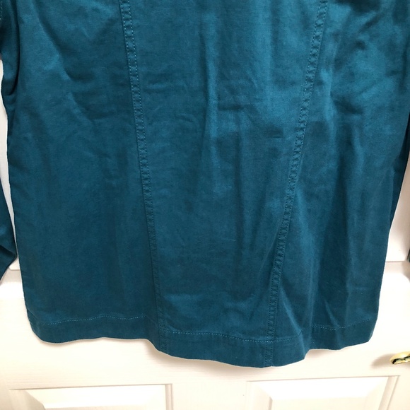 NWOT - Teal Jean Jacket with Straight Bottom - Picture 13 of 16
